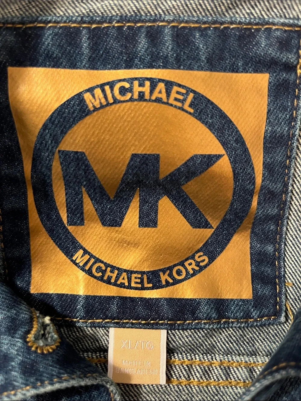 Michael Kors ladies Blue Denim Trucker Jacket